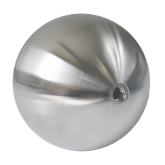 Koule dutá se závitem M10 /ø 100 mm, broušená nerez K320 /AISI304
