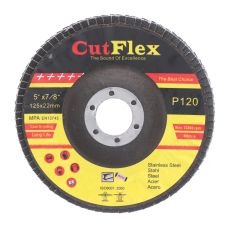 Brusný kotouč lamelový na ocel a nerezovou ocel, 125x22,2 zrnitost 120