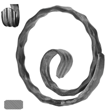 Kruh ø120 mm, 12 x 6 mm, zdobený