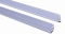 Plastové těsnení magnetické, na sklo 10 mm, mezi dvoje skleněné dveře, 135°, 2200 mm, 2 ks