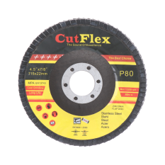 Brúsny kotúč lamelový na oceľ a nerez, 115x22,2 zrno 80