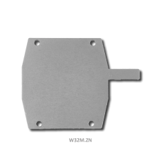 Záslepka pro hliníkový C profil 95x100mm, pozinkovaná ocel