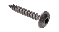 Nerezová skrutka 8x50 s tanierovou hlavou, do dreva, TX40
