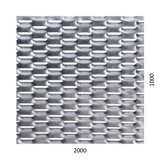 Tahokov Fe, oko: 47x18mm, můstek: 8mm (2000x1000x1,5mm), orientace oka: rozměr oka 47mm je rovnoběžný s rozměrem desky 2000mm