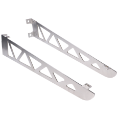 Konzoly pro skleněný přístřešek - set pravá + levá strana, broušená nerez K320 /AISI304, použít držáky EB1-PRJ