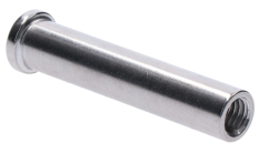 Úchyt pro držák na nerezové lanko, se závitem M8x55 mm, broušená nerez K320 / AISI304