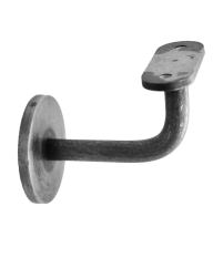 Držák madla na stěnu (pevný, plochý), odsazení 75 mm, ocel bez povrchové úpravy