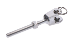 Nerezový úchyt s pravým závitem M6, broušená nerez K320 / AISI304