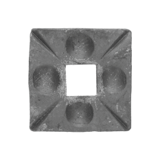 Patka 70 x 70 x 8 mm, otvor 21 mm