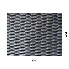 Tahokov Fe šestihranné oko: 47x13mm, můstek: 5mm (1000x2000x3mm)