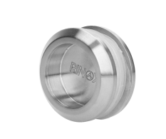 Madlo na dveře ø 58 mm, sklo 8 - 12 mm, broušená AISI 304