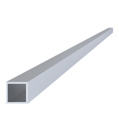 Hliníkový jekl 25x25x2 mm, délka 6000 mm, materiál EN AW-6060 T66, přírodní hliník bez povrchové úpravy, cena za KUS