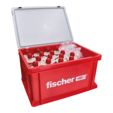 Praktický montážní box Fischer HWK obsahující 16 x chemickou maltu Fischer FIS VL 410 C