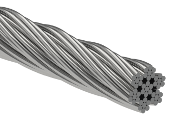 Oceľové lanko ø 6mm (7x7 dr.) /galvanicky pozinkované