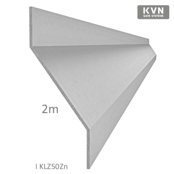 Z-profil lamela L-2000 mm, 23x34x23x1,5 mm, zinkovaný plech, použití pro plotovou výplň, možnost použít s KU50Zn, cena za 2 metrový kus