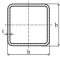 Uzavřený profil 15x15x1,5mm, čierný S235, hladký - Délka: 6m
