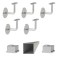 Madlo 4500mm (set:5ks úchyt, madlo 40x40mm s ukončením), brúsená nerez K320 /AISI304