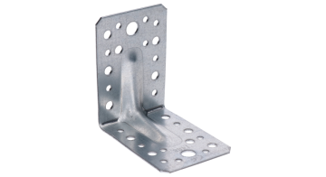 úhelník s prolisem 90x90x65mm, 2,0mm, pozink, díry průměr 5mm-16ks, 7mm-12ks, 11mm-2ks