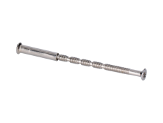 Šroub pro montáž kliky na dveře 4x60mm, pochromovaná ocel