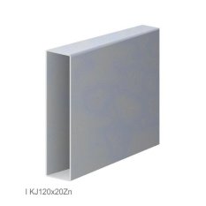 Uzavřený profil 120x20x1,25mm, zinkovaný DX51D+Z100, hladký L=6000mm, cena za kus