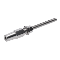 Úchyt pro lanko ø 3 mm, závit M6, broušená AISI 304