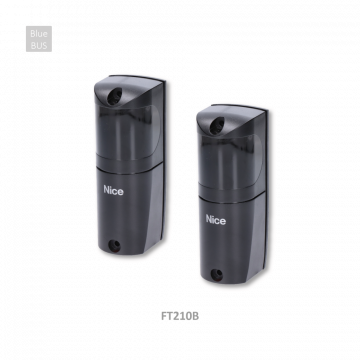 Fotobuňky BlueBus 1 pár, bezdrátový vysílač, je nutno dokoupit baterii FTA1 nebo FTA2, nastavení 210° vertikálně a 30° horizontálně