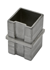 Spojka napájecí, přímá na jekl 40x40x2mm, broušená nerez K320 / AISI304