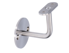 Držák madla na stěnu na jekl, zadní vnítřní závit M6, broušená nerez K320 /AISI304