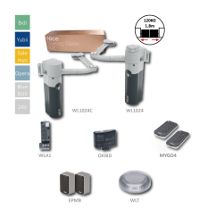 Sada Walky pro dvoukřídlou bránu do 1,8 m / křídlo