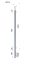 Nerezový sloup, boční kotvení, pro síť