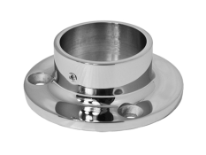 Příruba madla (80x25mm) na trubku ø 42.4mm, leštěná nerez / AISI304