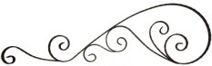 Kovářský ornament H 1260 x L 390 mm, 25 x 5 mm