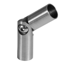 Spoj nastavitelný ø 12 mm (0-100 °) s kloubem, broušená nerez K320 / AISI30