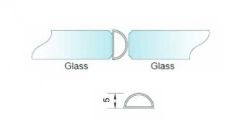 NLO-KP-2915-8-2,5 - Těsnění pro sklo 8 mm