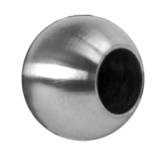 Koule koncová ø 25 mm na trubku ø 12 mm, otvor ø 12,2 mm, broušená nerez K320 / AISI304