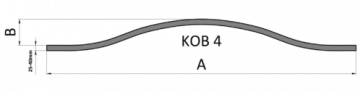 Oblouk - délka 6800 - 7800 mm - Materiál oblouka: KPH 30x5, Typ oblouku: KOB 3