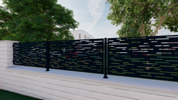 Designová kovová výplň, laserem vypálený vzor 8312, rozměr 1000x2000x2,0 mm +/- 0,5%, bez povrchové úpravy, perforace 16%