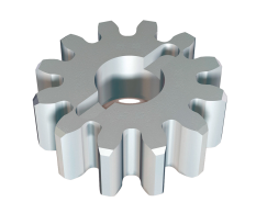Ozubení koleso Z=12 model zubu 4