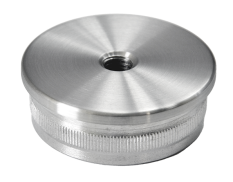 Spodek držáku madla (závit M8) na trubku ø 48,3 mm, broušená nerez K320 / AISI304