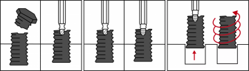 Sada vytahovačů šroubů , pro imbusový klíč 1,5 - 10 mm / T-profil (pro Torx) , T10-T55, 19 ks.