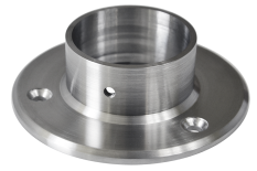 Příruba spodní (ø 100 mm) na trubku ø 48,3 mm, broušená nerez K320 / AISI304