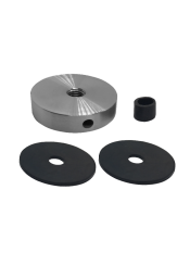 Vrchní úchyt (ø 30mm / M8), broušená nerez K320 /AISI304, 2 x gumené těsnění, 1 x gumený kroužek