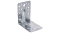 úhelník s prolisem 90x90x65mm, 2,0mm, pozink, díry průměr 5mm-16ks, 7mm-12ks, 11mm-2ks