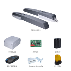 CAME AXL ECO ATOMO sada pro dvoukřídlou bránu do 2,2 m/křídlo, 2x AXL20DGS (24V, 120W, 2000N), 1x 002ZL60, 1x AF43S, 1x TOP44RBN, 1x KLED24, 1 pár DIR10