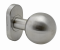 Koule ke kličce s oválnou rozetou, otočná, pravá, bal.: 1 ks, broušená nerez K320 /AISI304