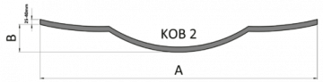 Oblouk - délka 1500 - 1900 mm - Materiál oblouka: KPH 30x5, Typ oblouku: KOB 3