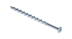 Tvrzený šroub do pórobetonu, 8x160, destičkové / lamelární pozinkování, TX30, zápustní hlava