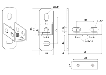 Sedlový úchyt UNIVERSAL