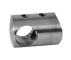 Držák tyče ø 14 mm na trubku ø 42,4 mm, broušená AISI 304
