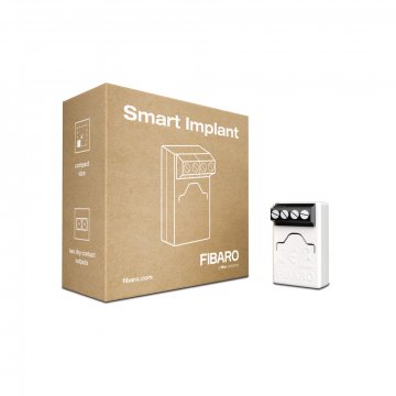 5902701701475 FGBS-222 Smart Implant umožňuje vylepšiť funkčnosť káblových senzorov a iných zariadení pridaním sieťovej komunikácie Z-Wave